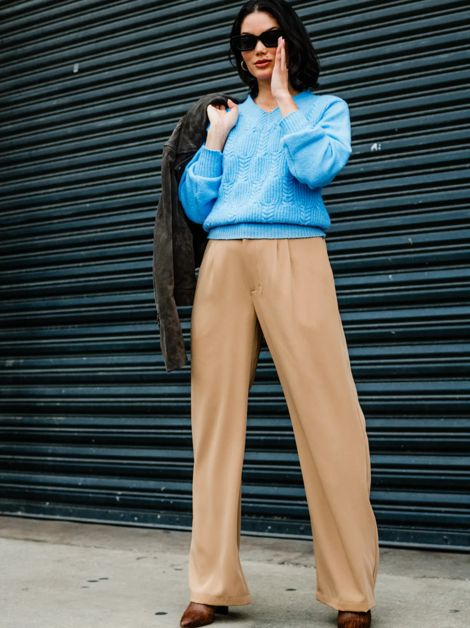 Claire Crepe Wide Leg Pant