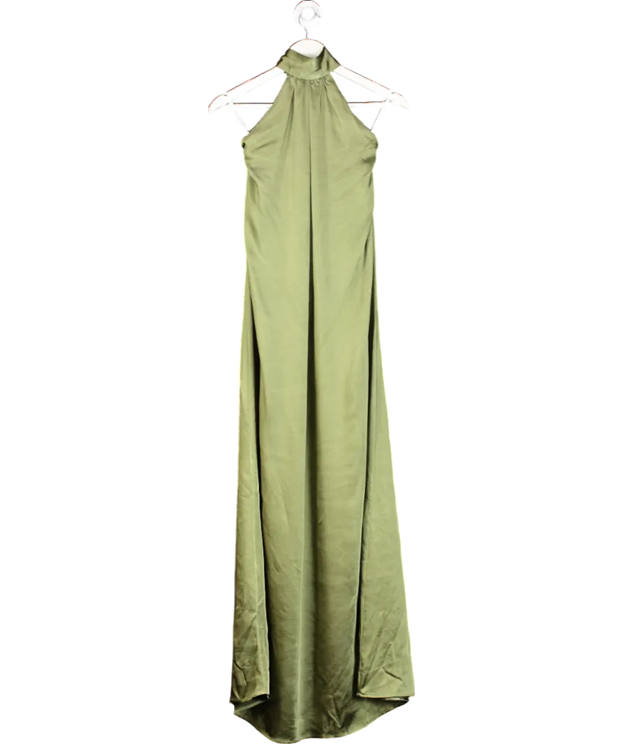 Club L Green Halter Neck Maxi Dress UK 6