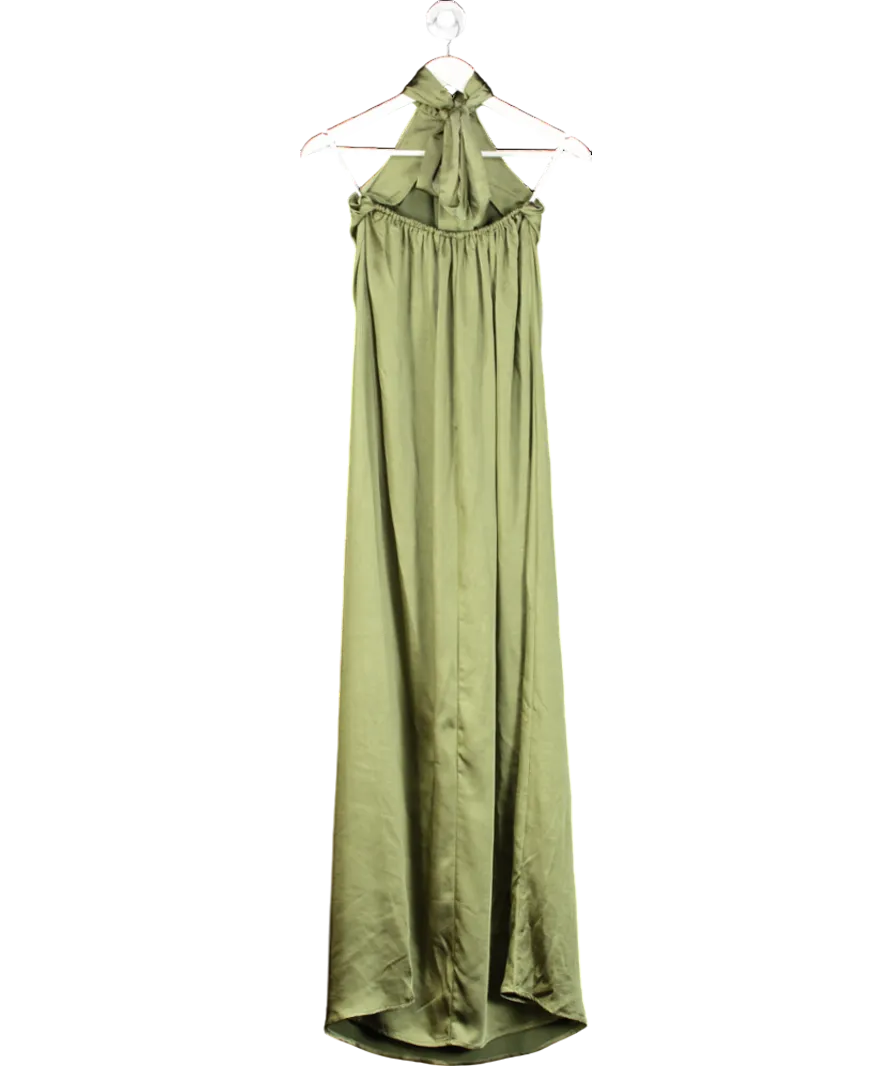 Club L Green Halter Neck Maxi Dress UK 6