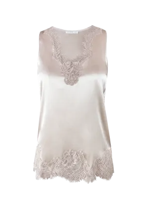 Coco Lace Tank - Antique White
