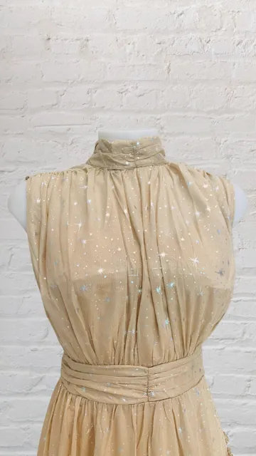Constellation Lurex Print Midi Dress