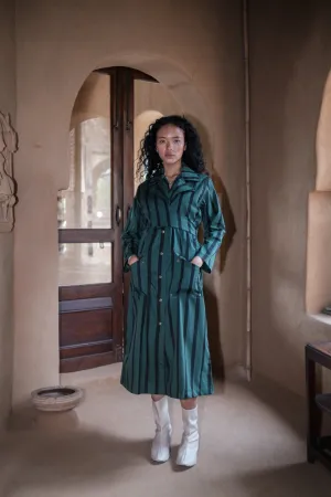 Copenhagen Trench - Stripe Print