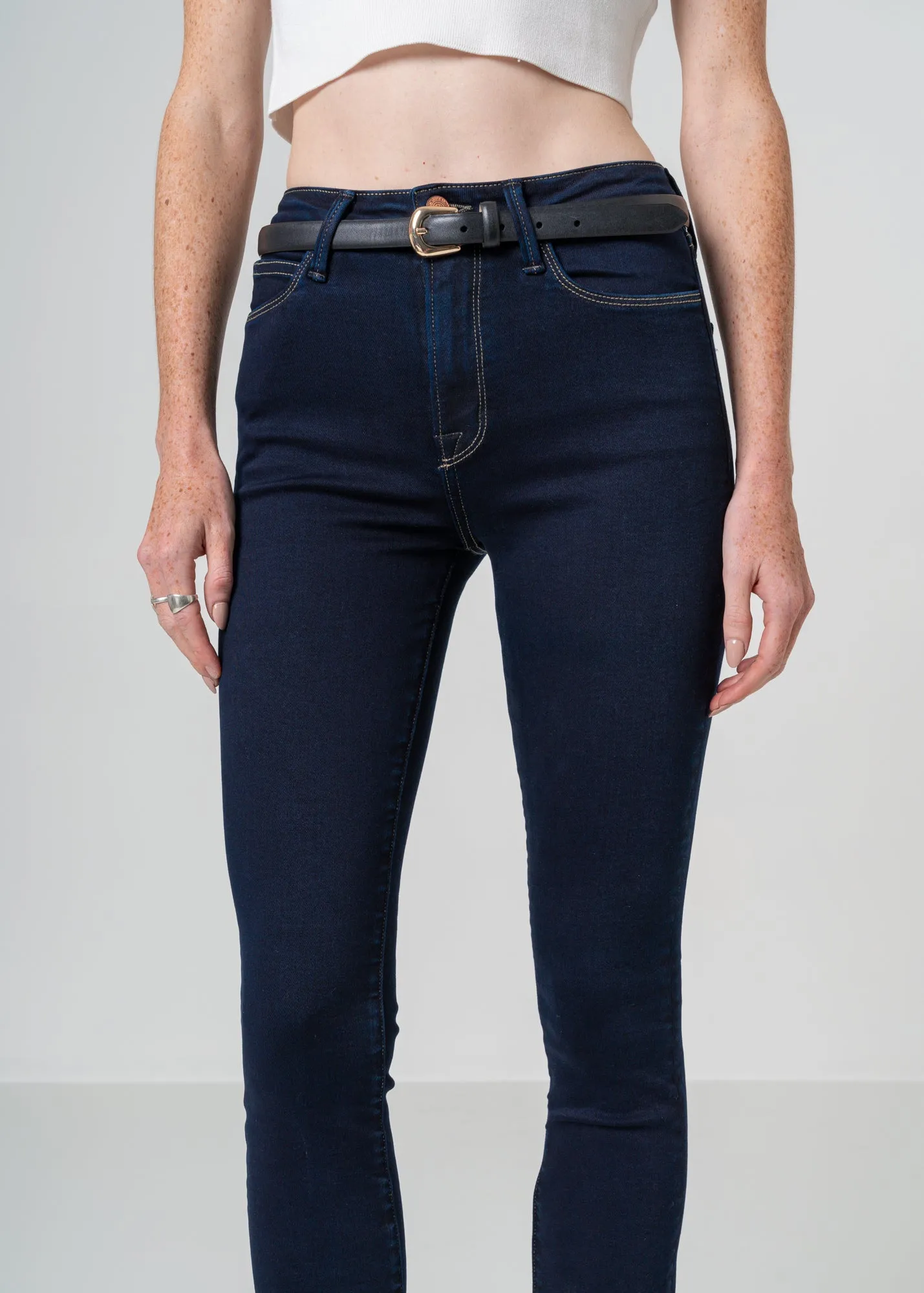 Cora Mid Rise Skinny Boot Jeans