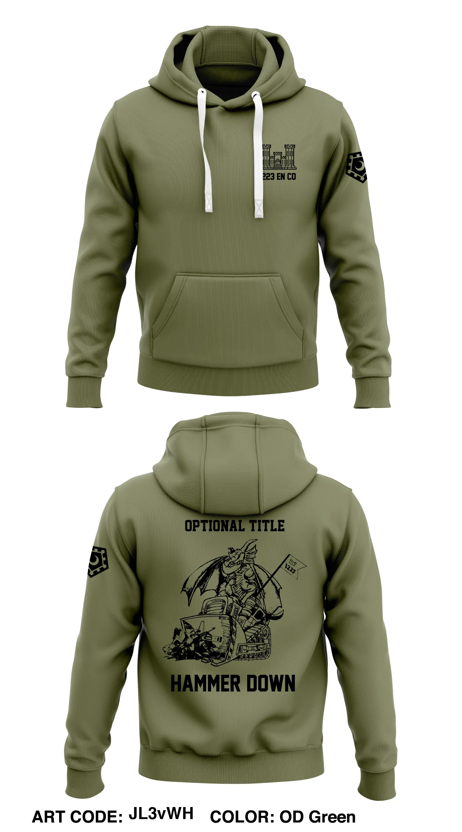 CUSTOM - 1223 EN CO, 178 EN BN Store 1  Core Men's Hooded Performance Sweatshirt - JL3vWH-ODG
