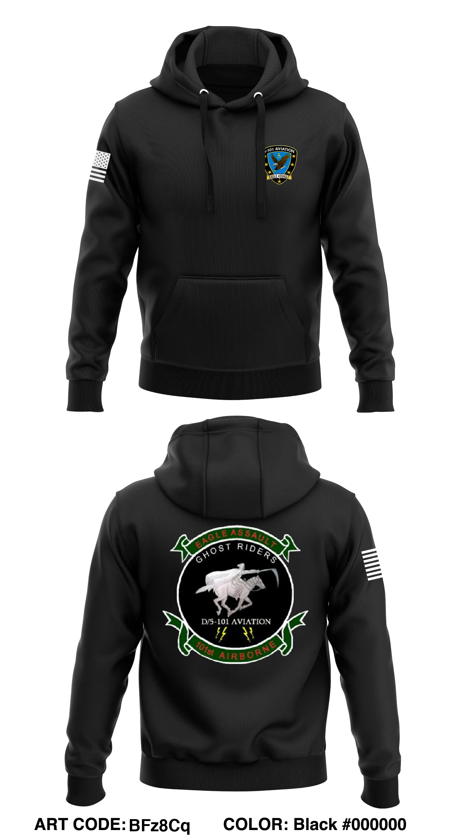 D Co, 5 BN, 11st CAB Store 1  Core Men's Hooded Performance Sweatshirt - BFz8Cq