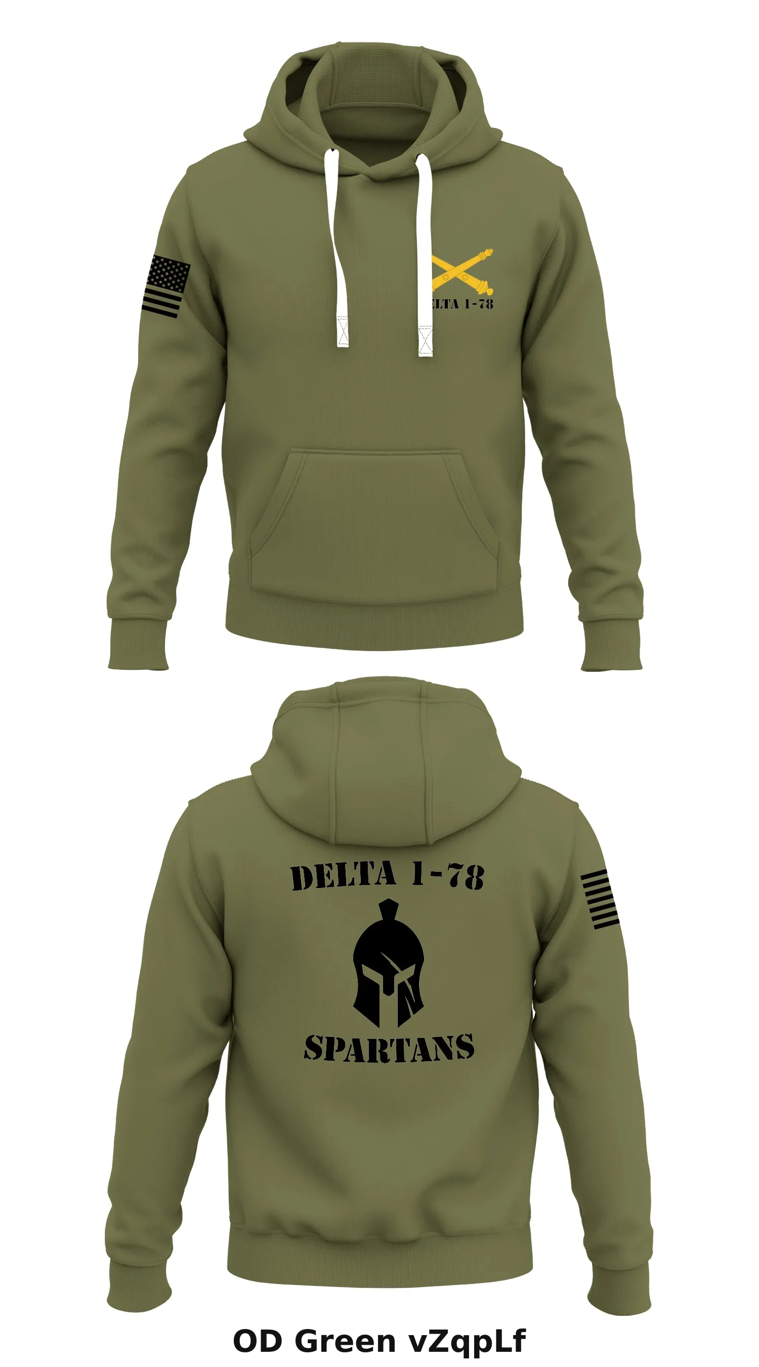 Delta 1-78 Store 1  Core Men's Hooded Performance Sweatshirt - vZqpLf