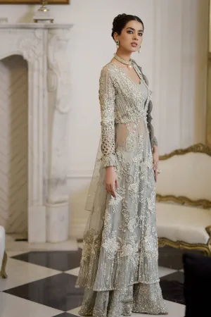 Designer Bridal Maxi for Wedding in Ivory Color #C2099