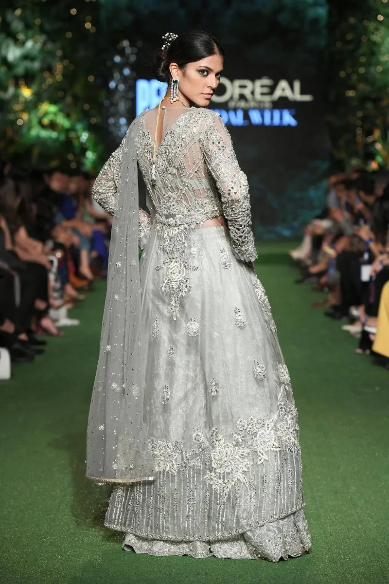 Designer Bridal Maxi for Wedding in Ivory Color #C2099