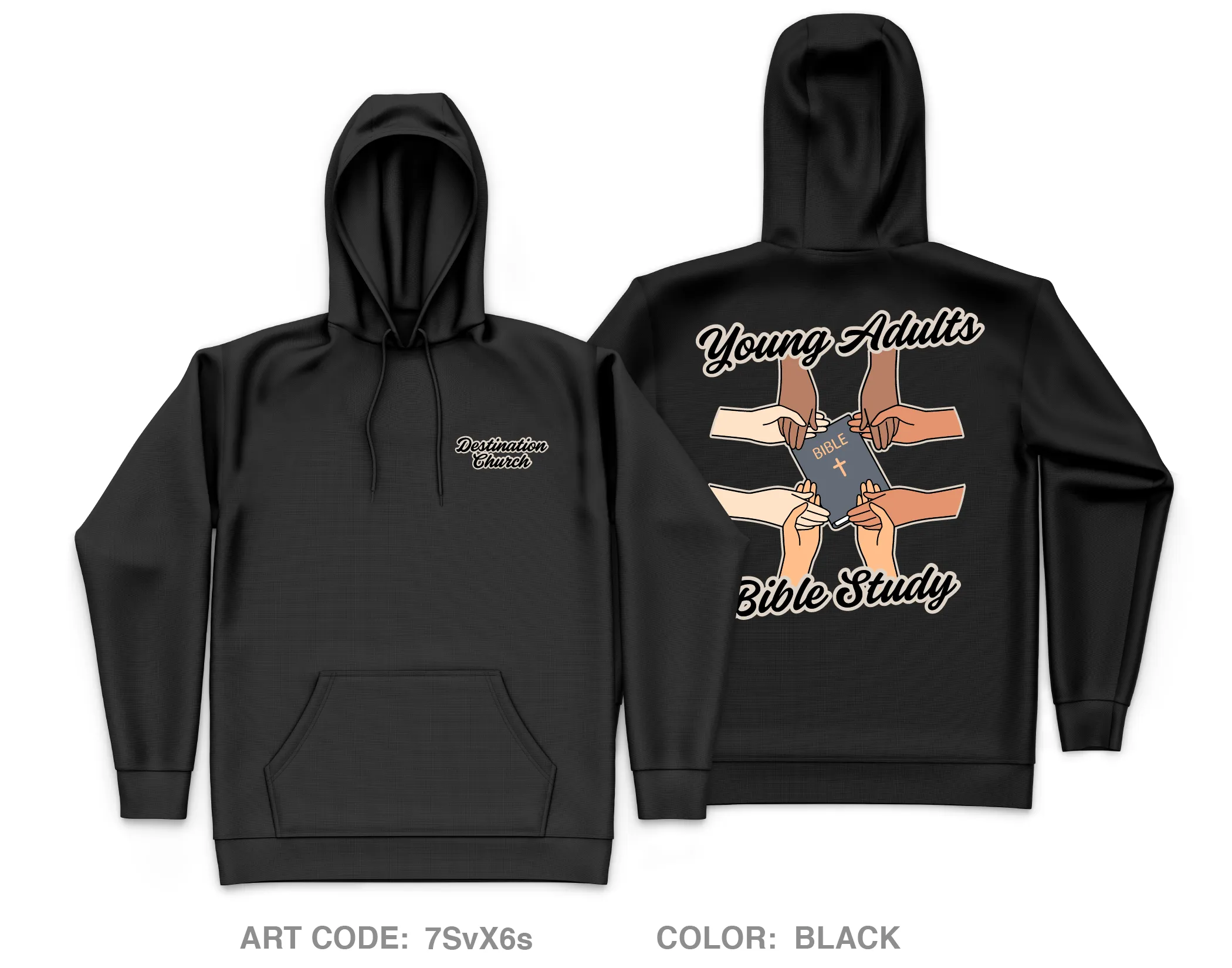 Destination Church Core Men's Hooded Performance Sweatshirt - 7SvX6s