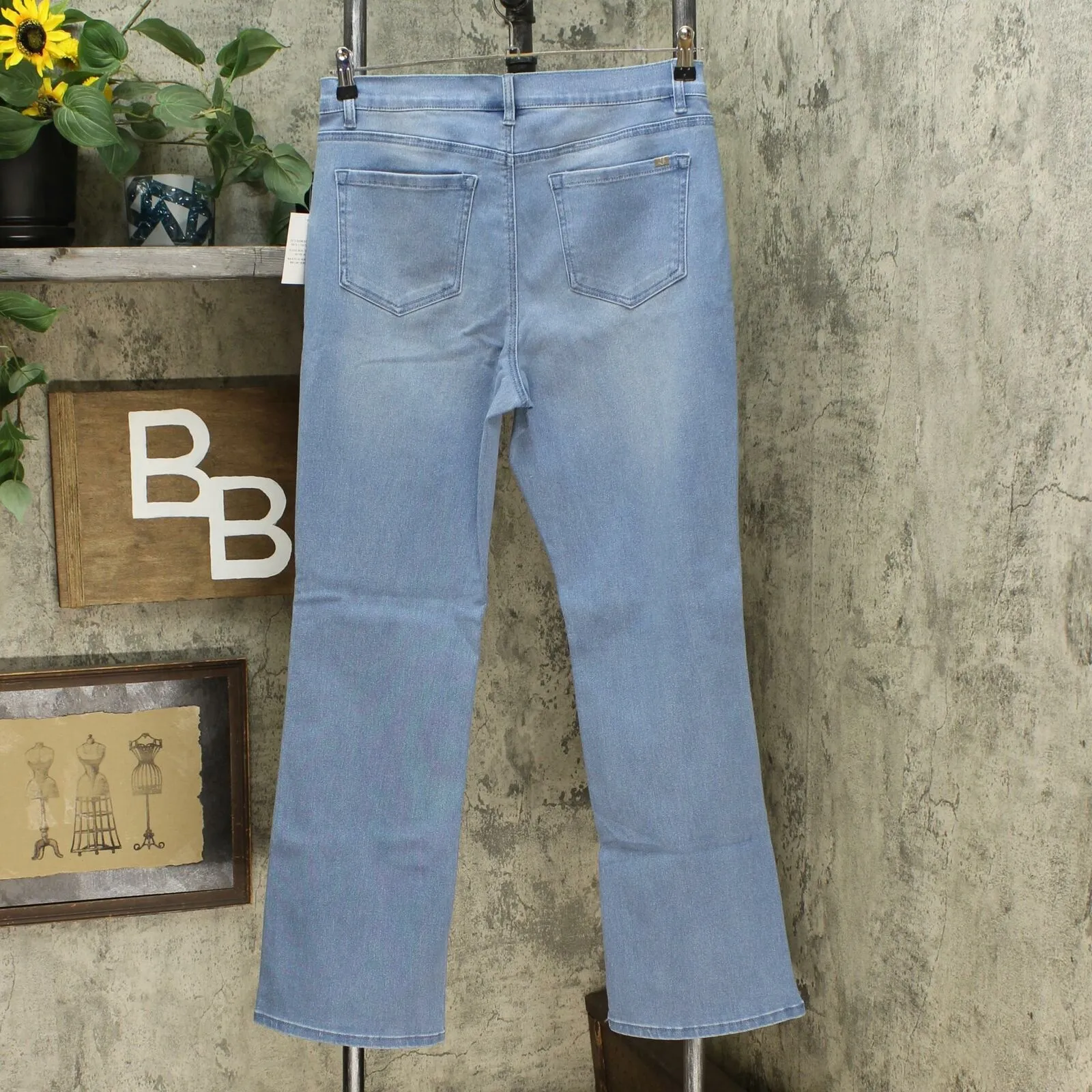 DG2 by Diane Gilman Virtual Stretch Boot Cut Jeans Chambray 10