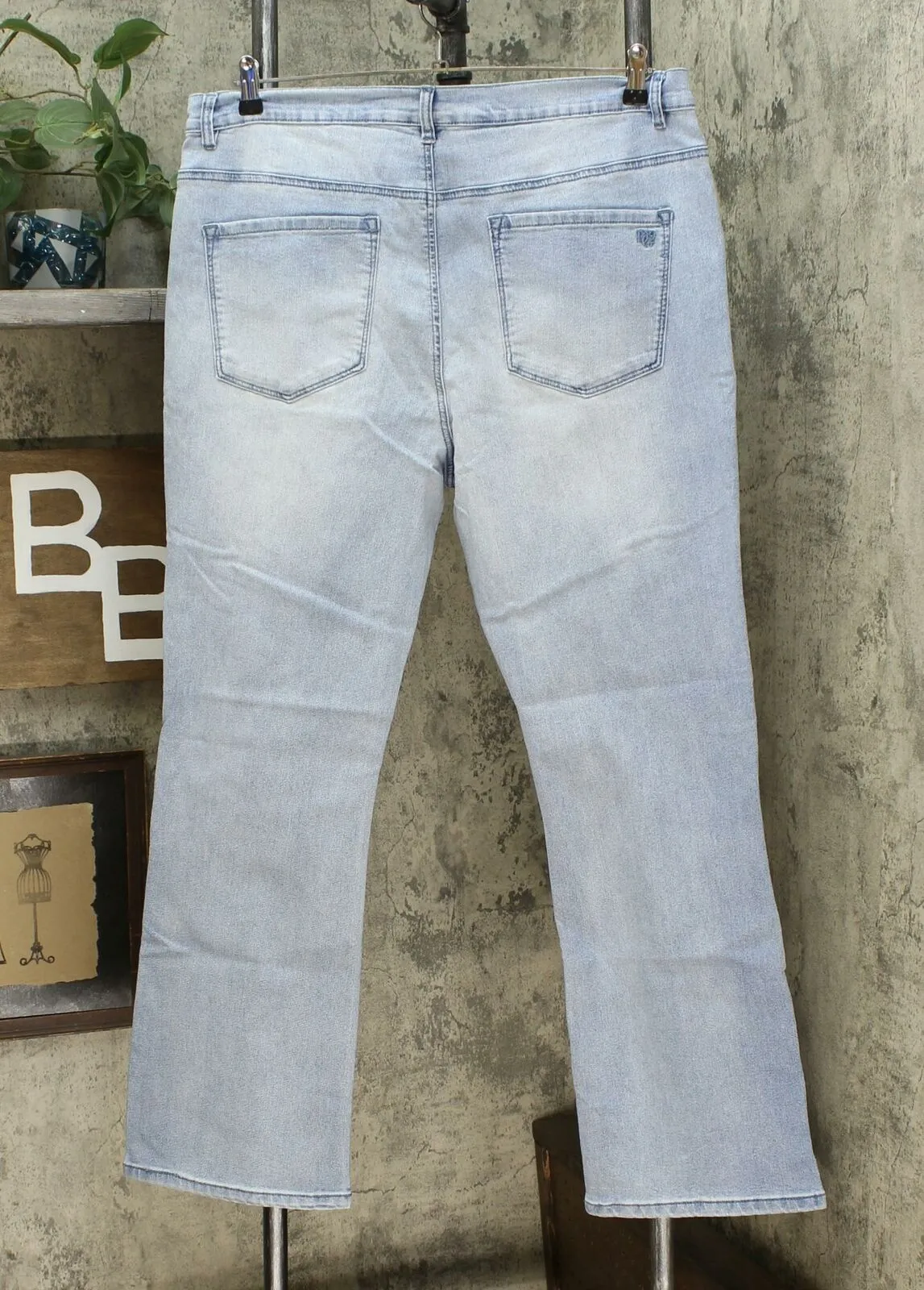 DG2 by Diane Gilman Women's Plus Size Stretch Denim Boot Cut Jeans