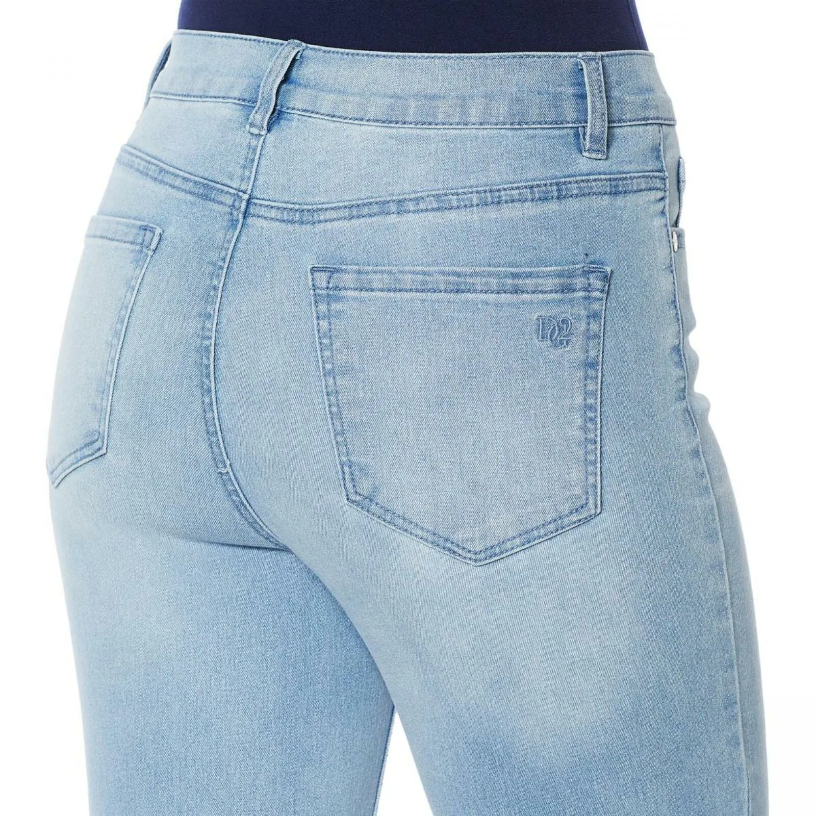 DG2 by Diane Gilman Women's Plus Size Stretch Denim Boot Cut Jeans