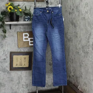 Dg2 Womens Virtual Stretch Bootcut Jeans 673490-Tall Midtone Blue 8 Tall