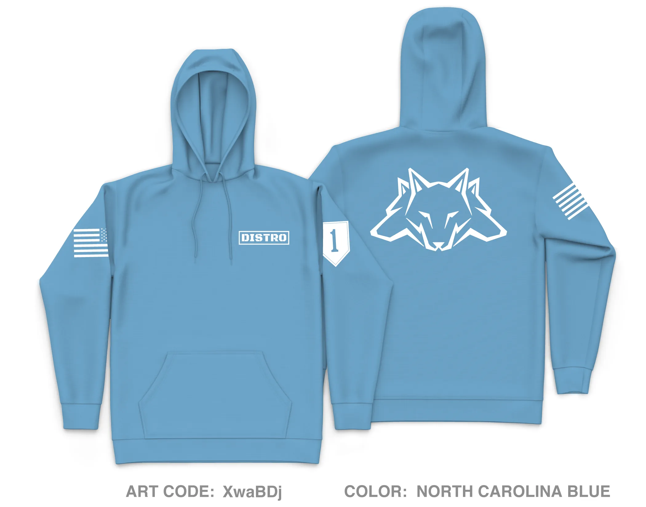 Distro Platoon, I FSC, 1-16IN Core Men's Hooded Performance Sweatshirt - XwaBDj