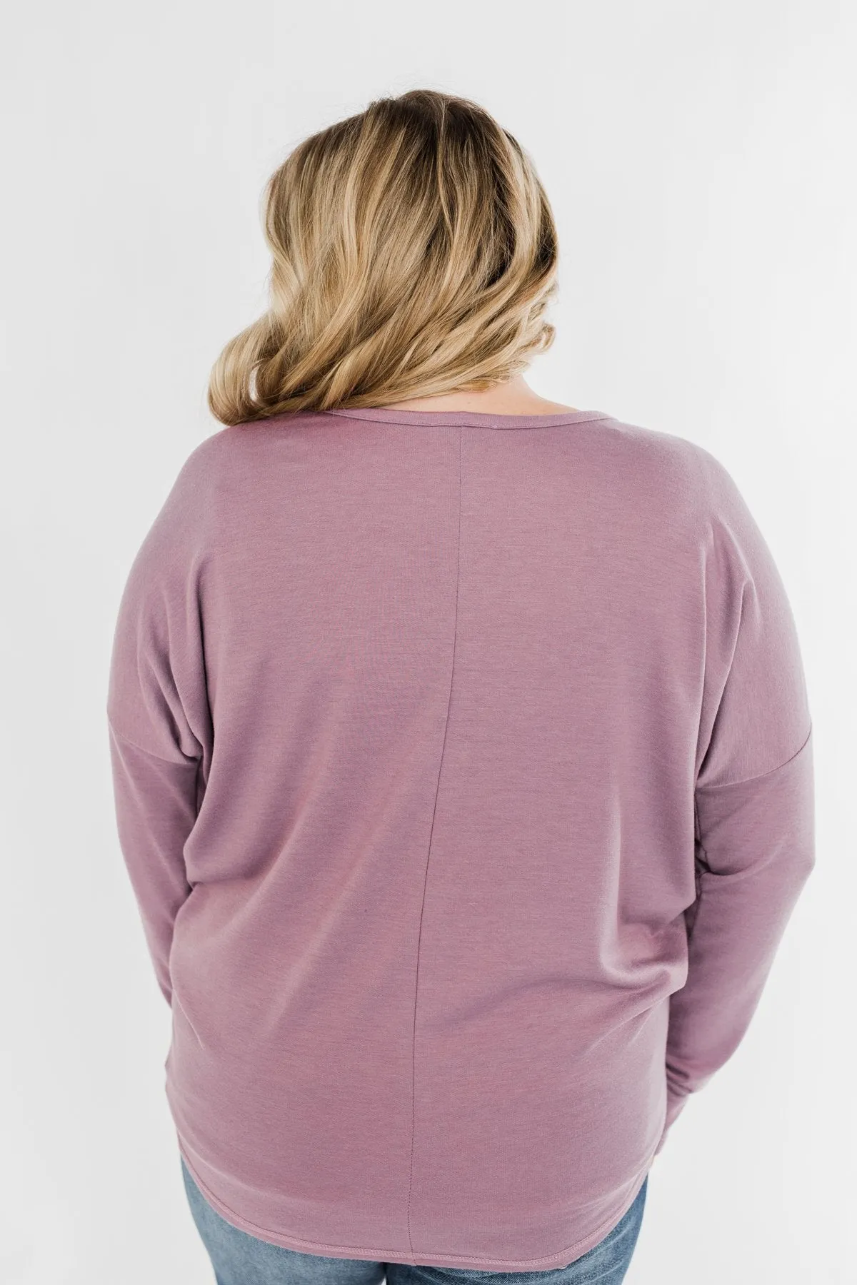 Dolman Sleeve Solid Lounge Top- Lilac