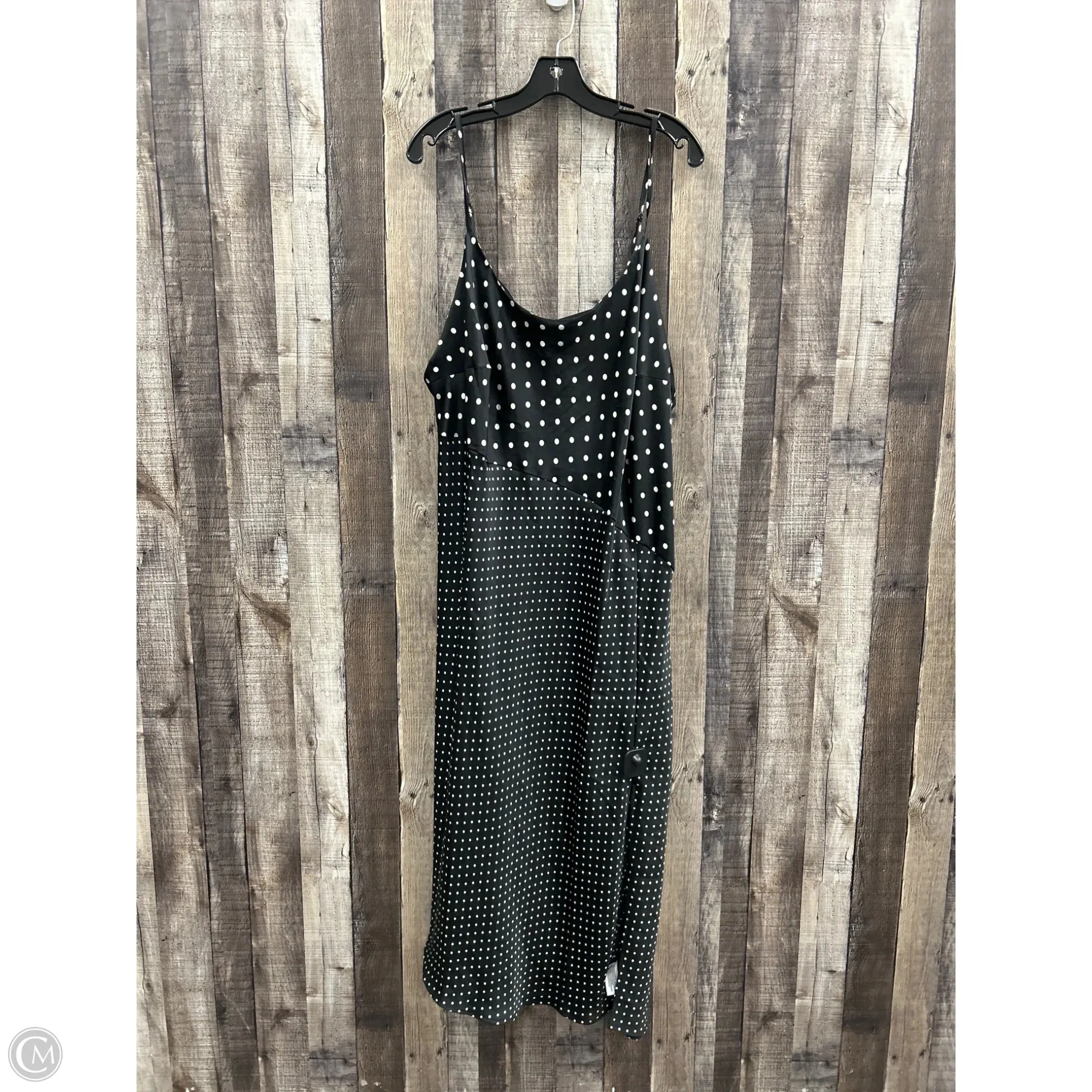 Dress Casual Maxi By A New Day In Polkadot Pattern, Size: 2x