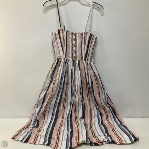 Dress Casual Midi By Free People In Striped Pattern, Size: M