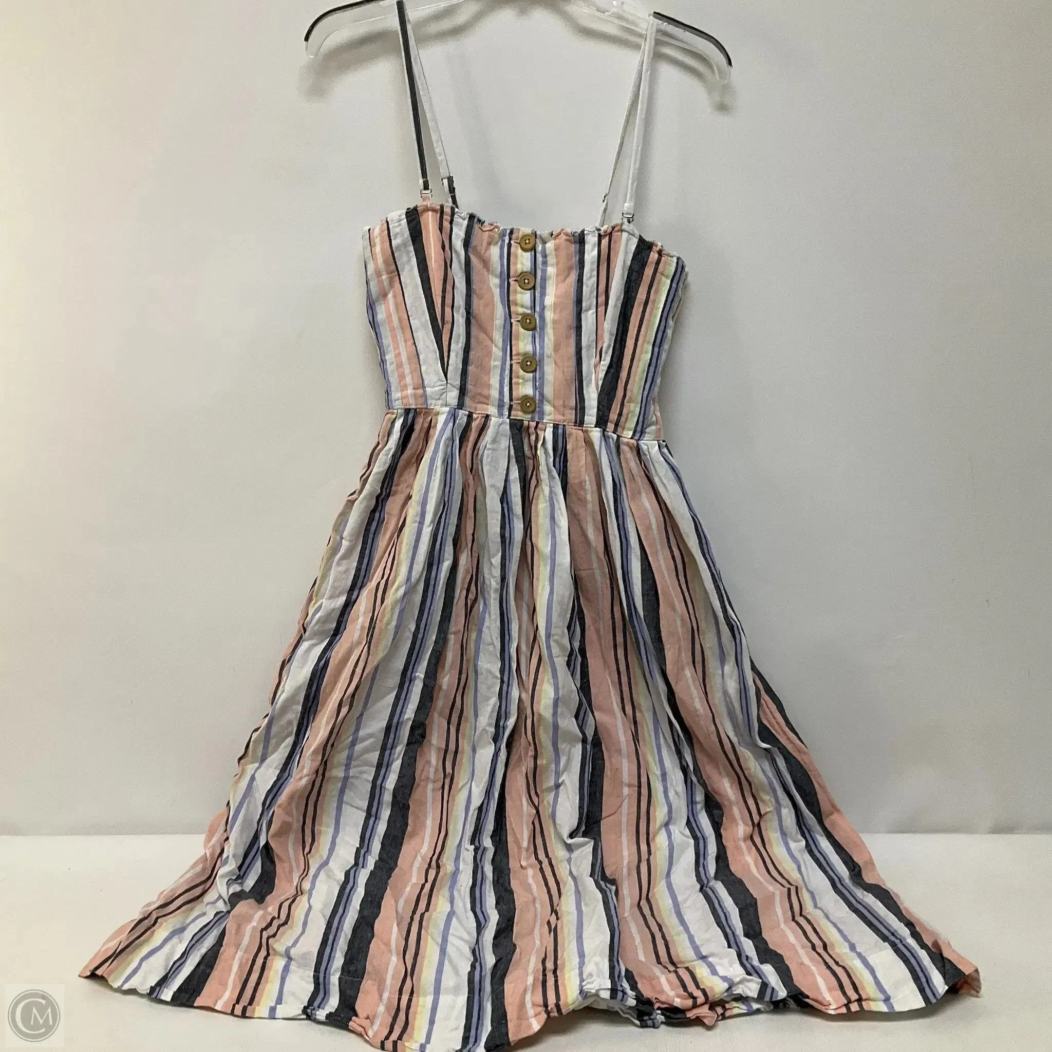 Dress Casual Midi By Free People In Striped Pattern, Size: M