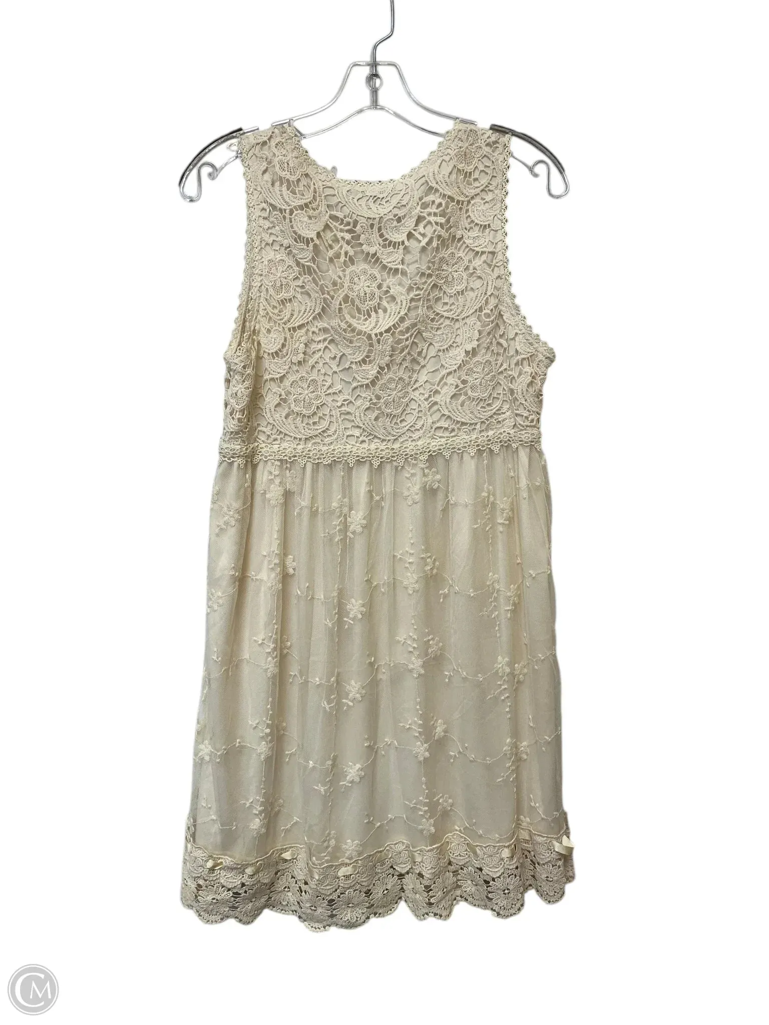 Dress Casual Midi By Ryu In Cream, Size: L