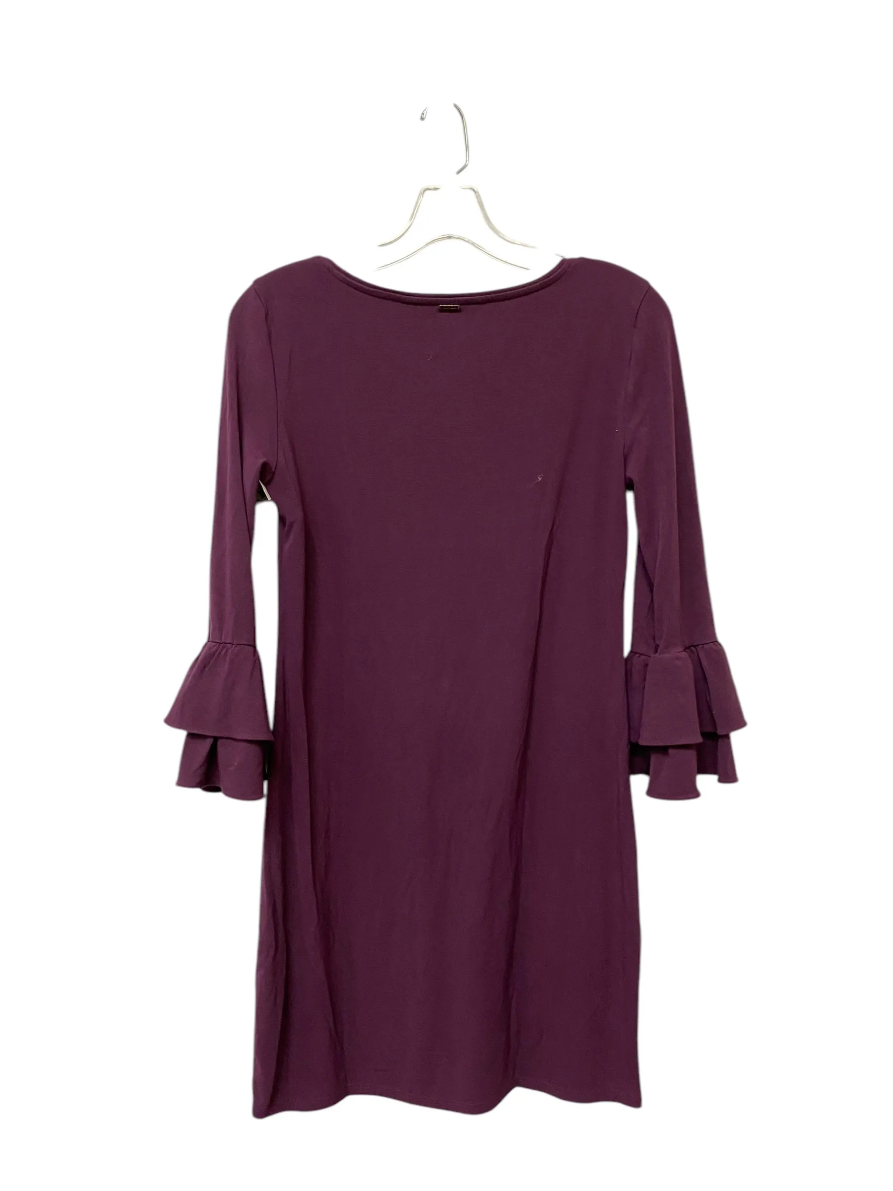 Dress Casual Midi By White House Black Market In Purple, Size: Xs
