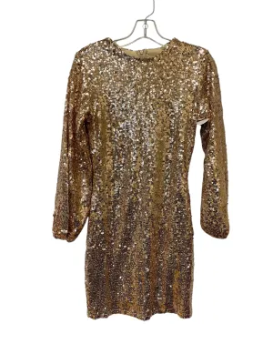 Dress Party Midi By Clothes Mentor In Rose Gold, Size: S