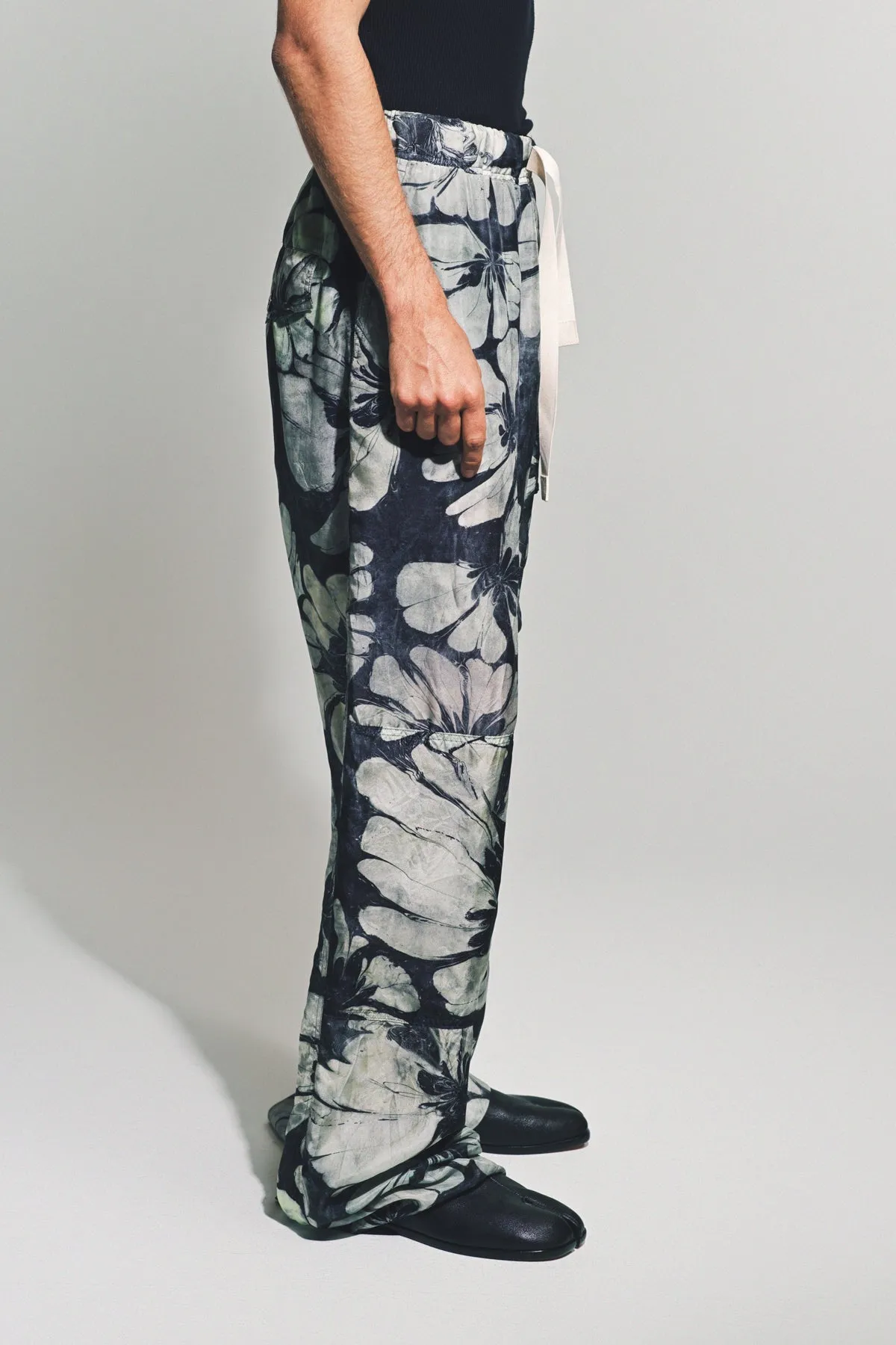 DRIES VAN NOTEN | SILK DRAWSTRING PANTS