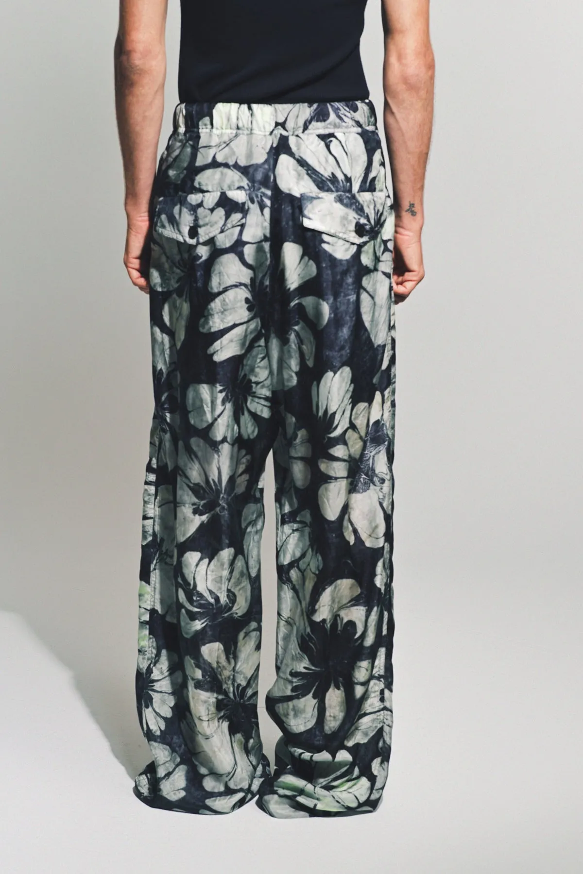 DRIES VAN NOTEN | SILK DRAWSTRING PANTS