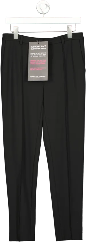 East Black Tapered Stretch Trousers UK 10