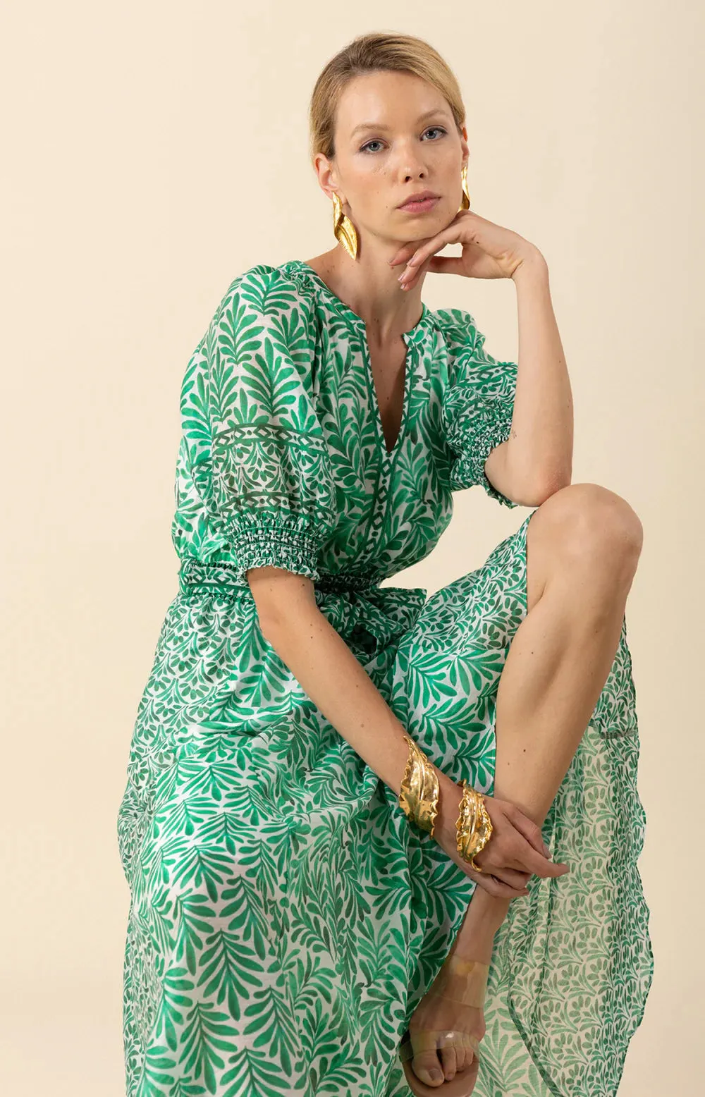 ESTELLA ORGANZA MAXI DRESS