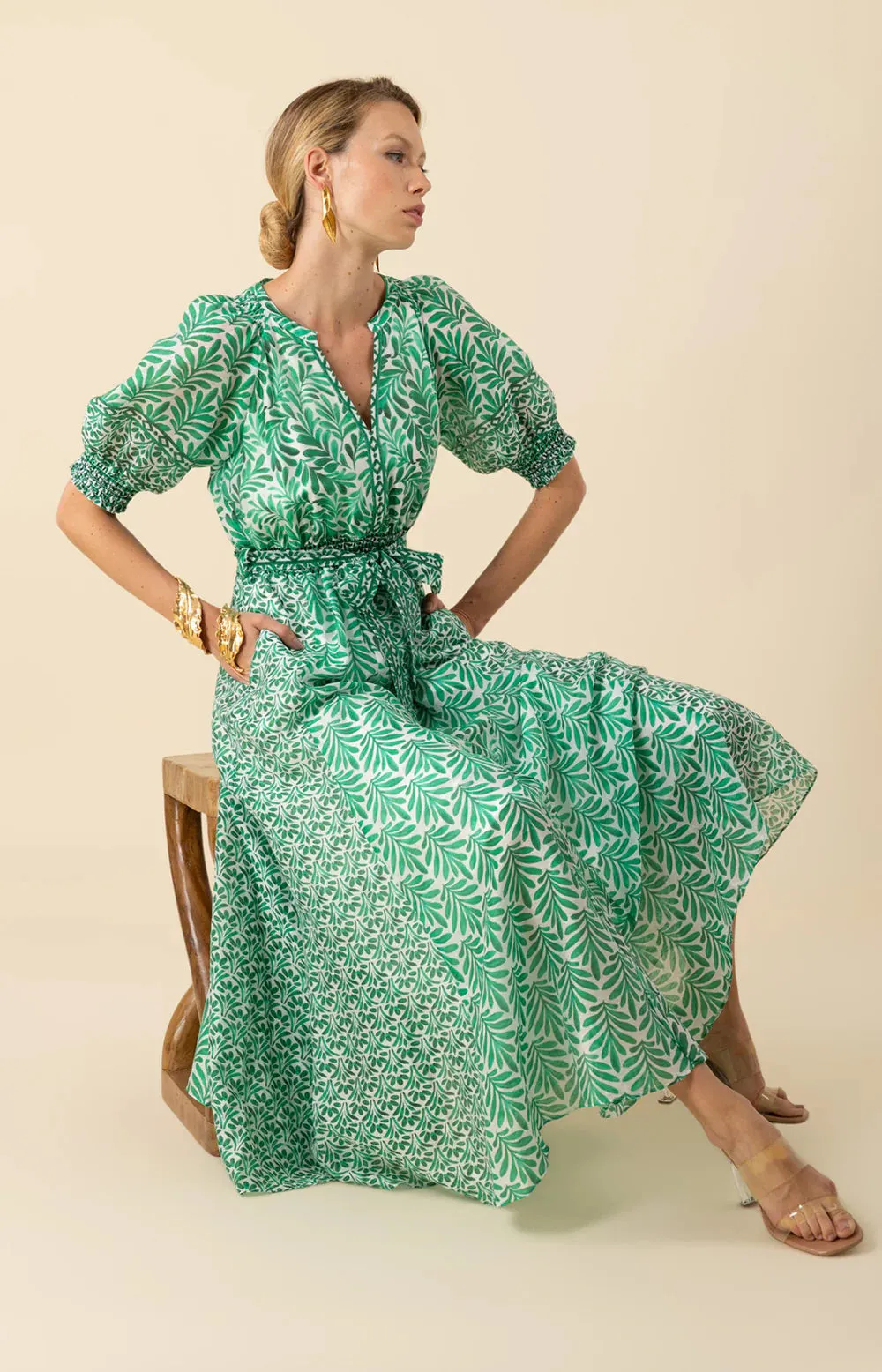 ESTELLA ORGANZA MAXI DRESS