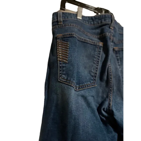 EUC PAIGE Doheny Bootcut Jeans, Blue, Size 36
