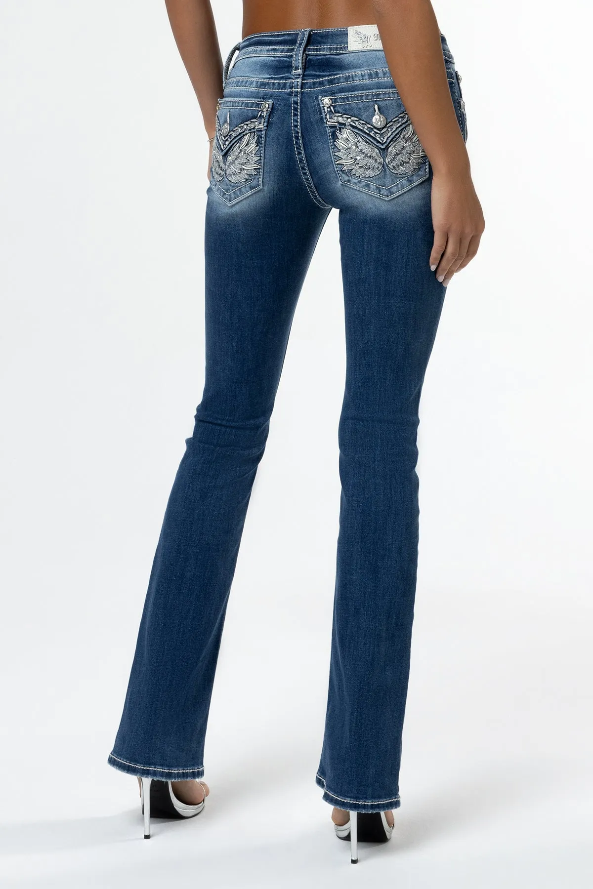 Evangelline Stitch Bootcut Jeans