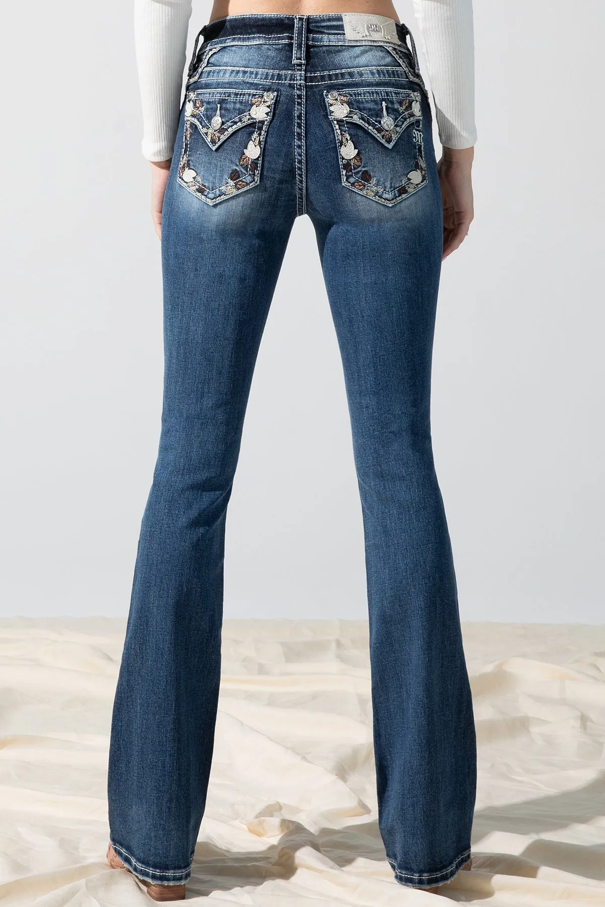 Falling Leaves Bootcut Jeans