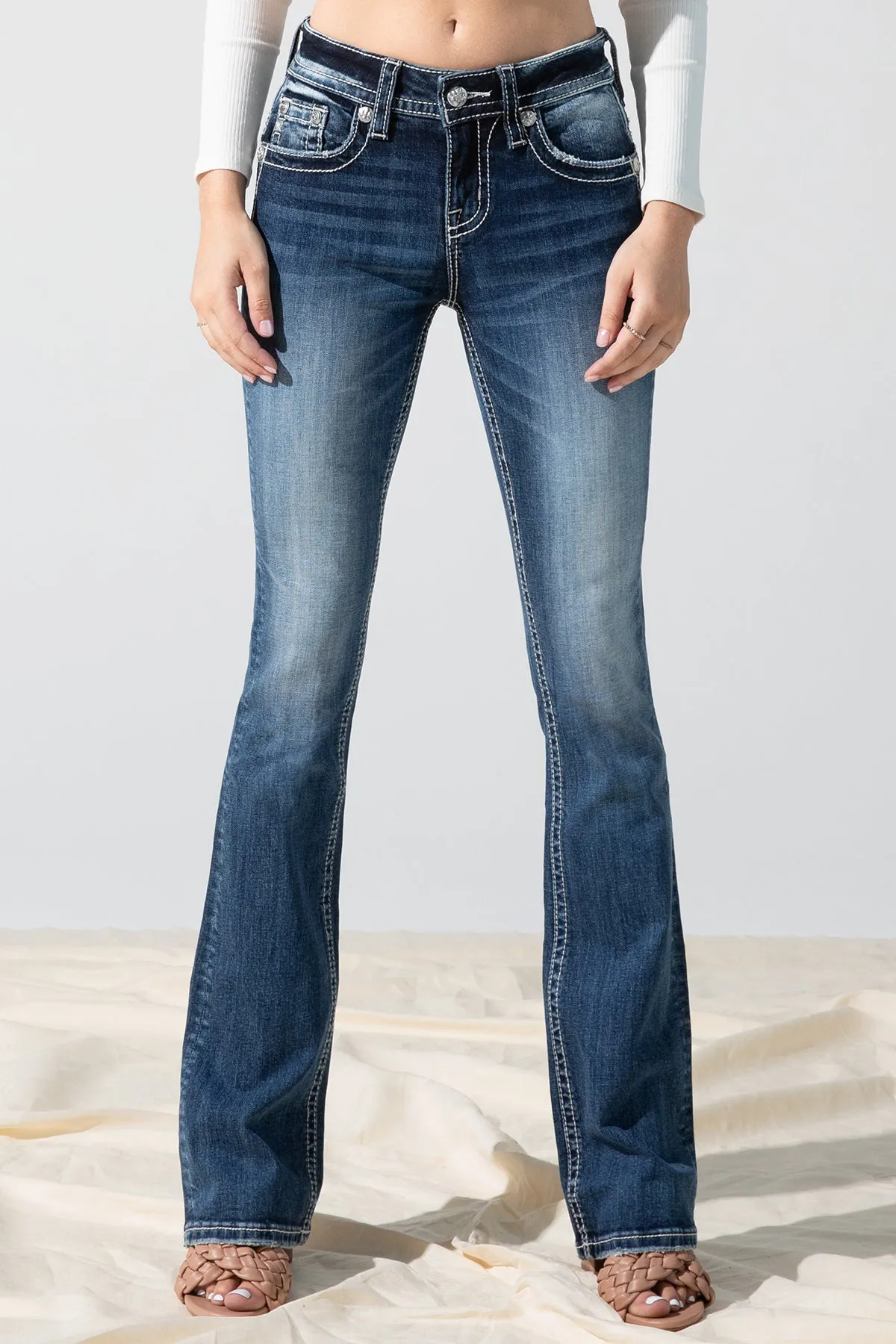 Falling Leaves Bootcut Jeans