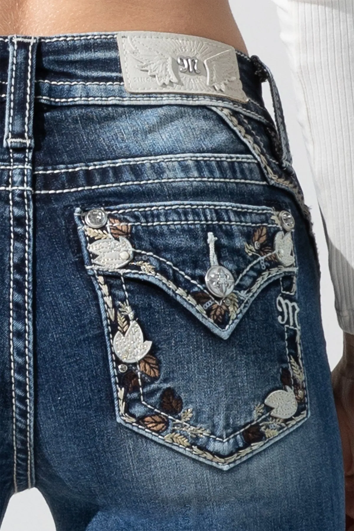 Falling Leaves Bootcut Jeans