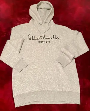 Fallon Aurielle Unisex Signature Detroit Rep Yo Set Hoodie (Gray & Black)