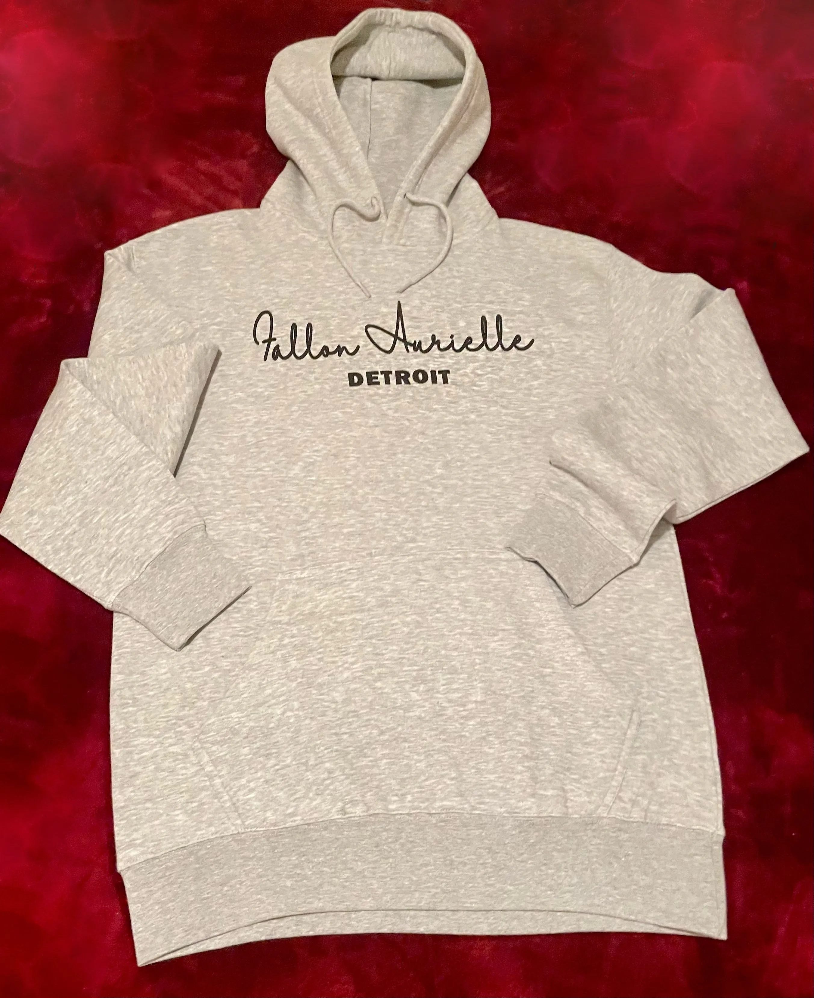 Fallon Aurielle Unisex Signature Detroit Rep Yo Set Hoodie (Gray & Black)
