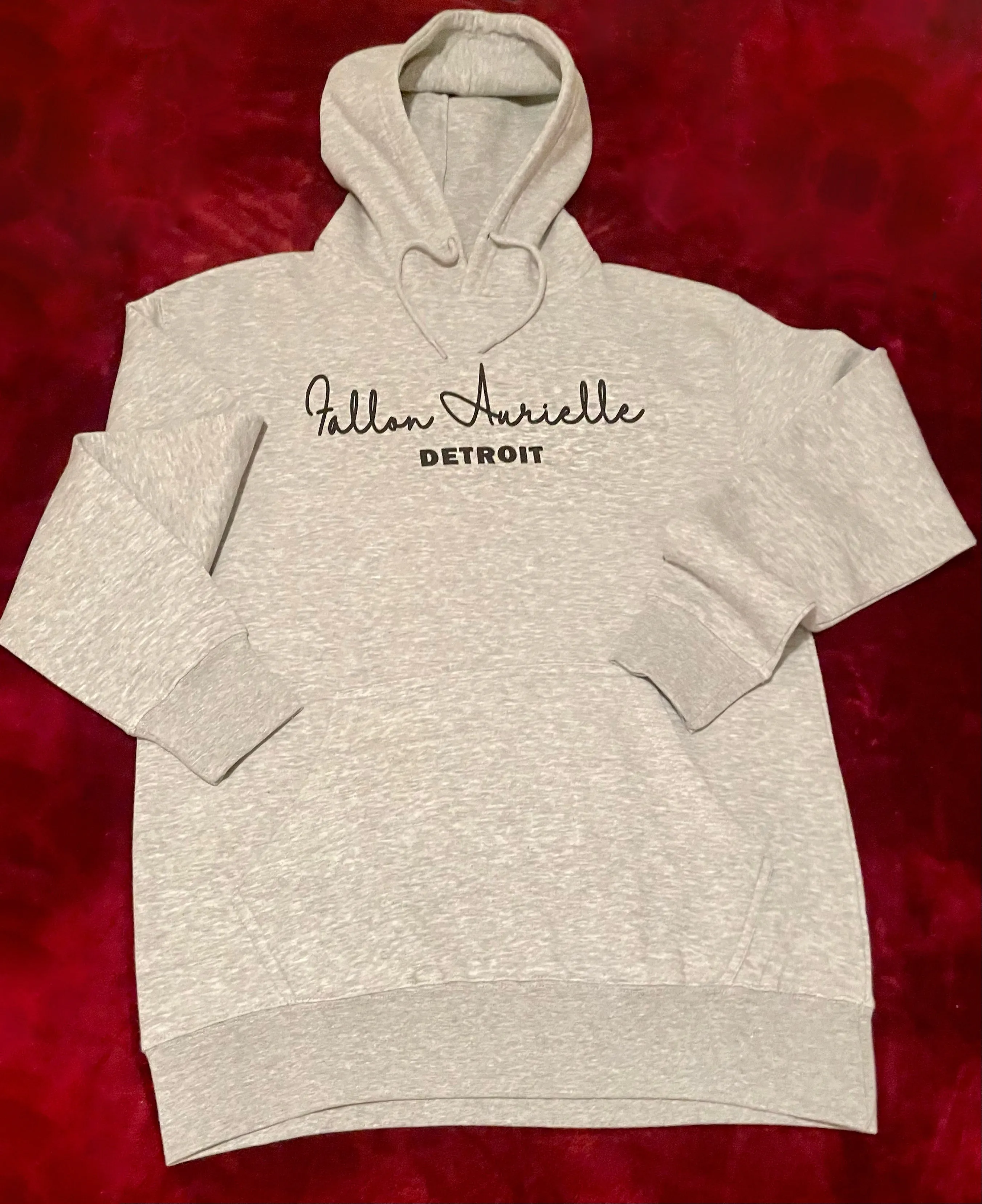 Fallon Aurielle Unisex Signature Detroit Rep Yo Set Hoodie (Gray & Black)