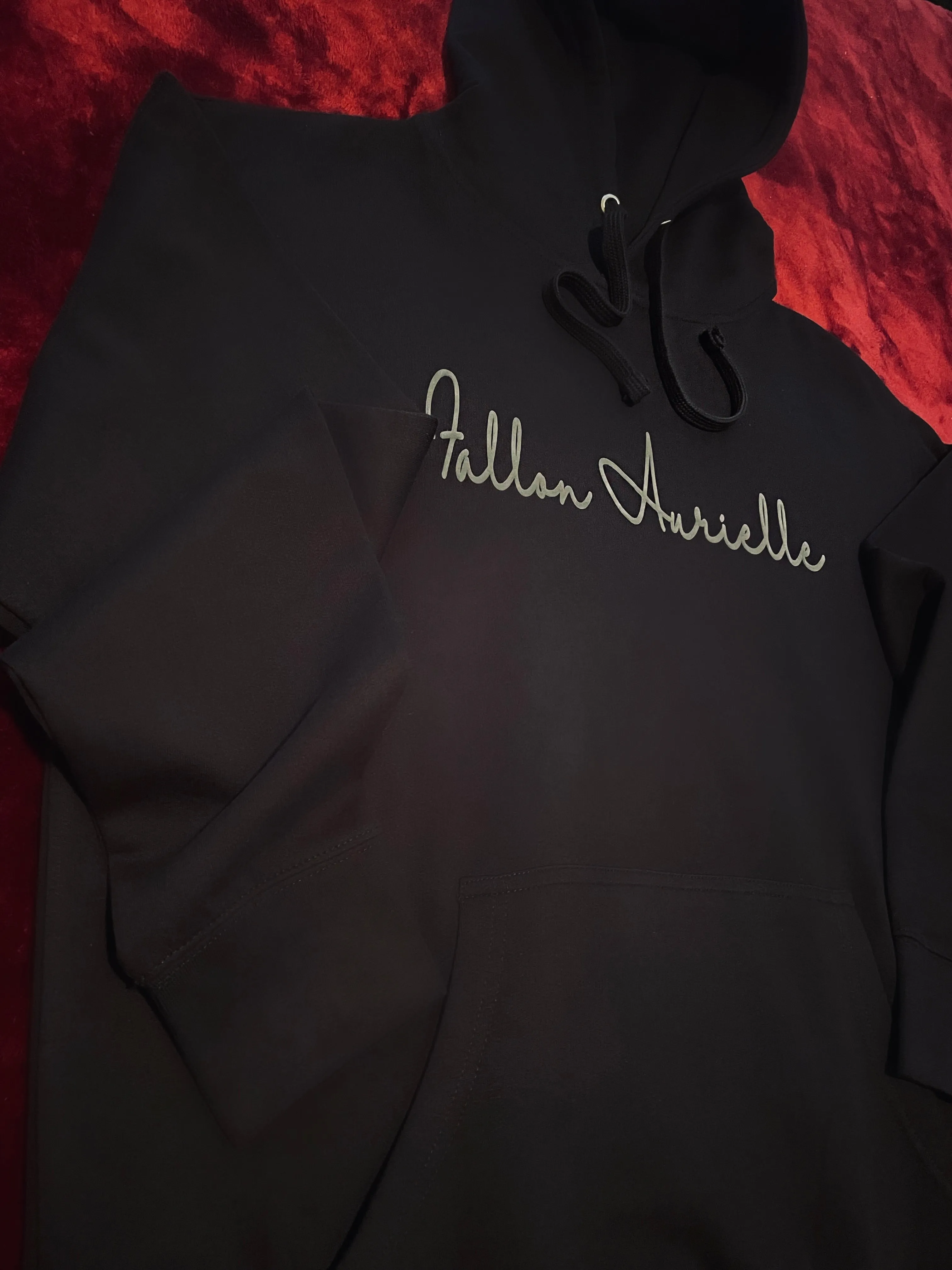 Fallon Aurielle Unisex Signature Hoodie (Black & Charcoal Gray)
