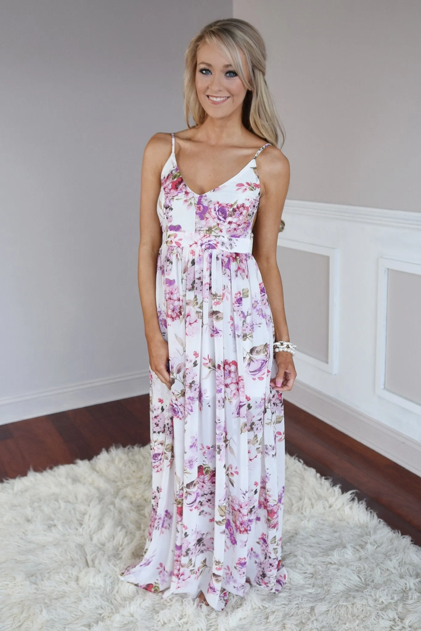 Fields of Freesias Maxi ~ Ivory