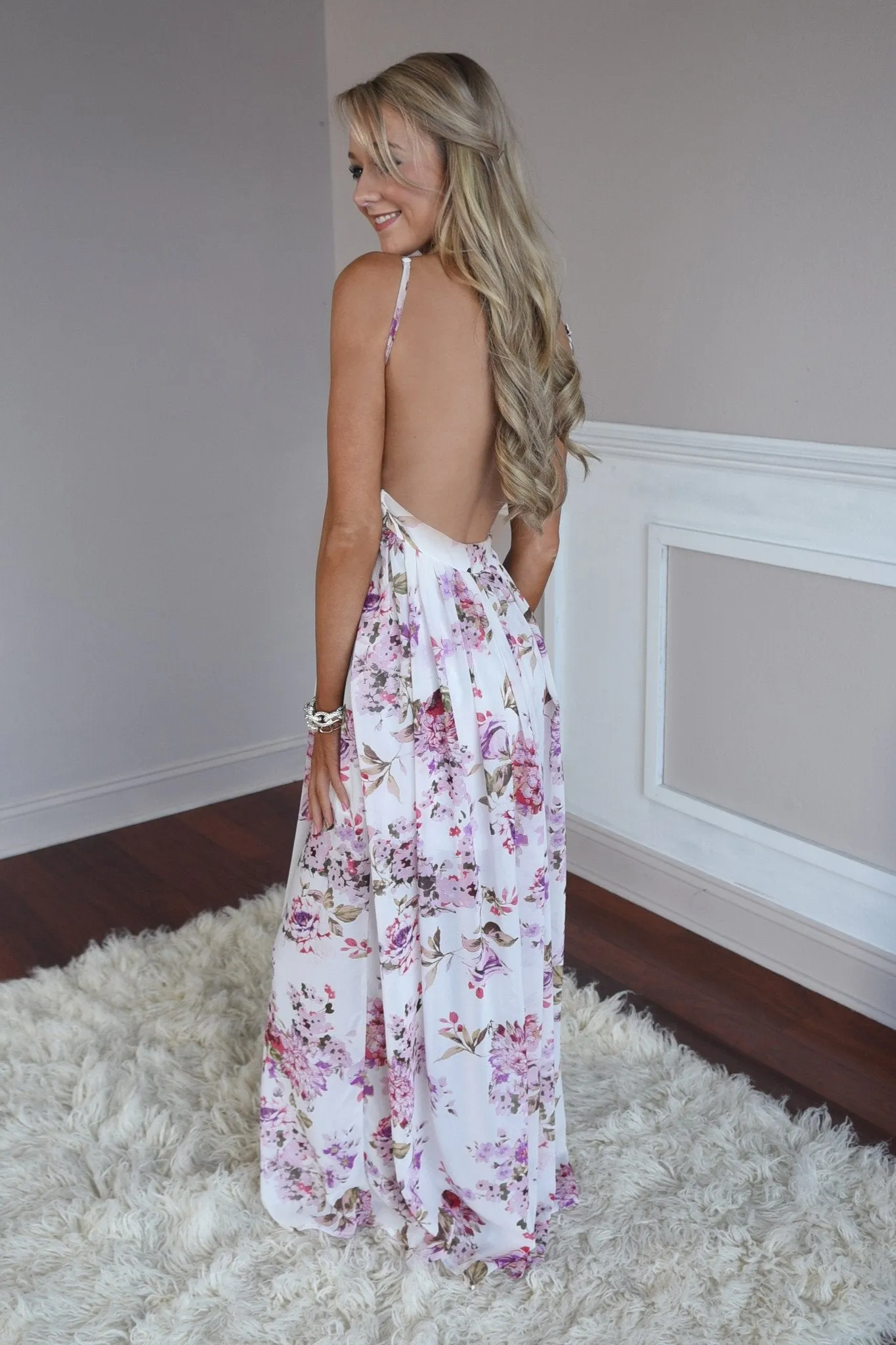 Fields of Freesias Maxi ~ Ivory