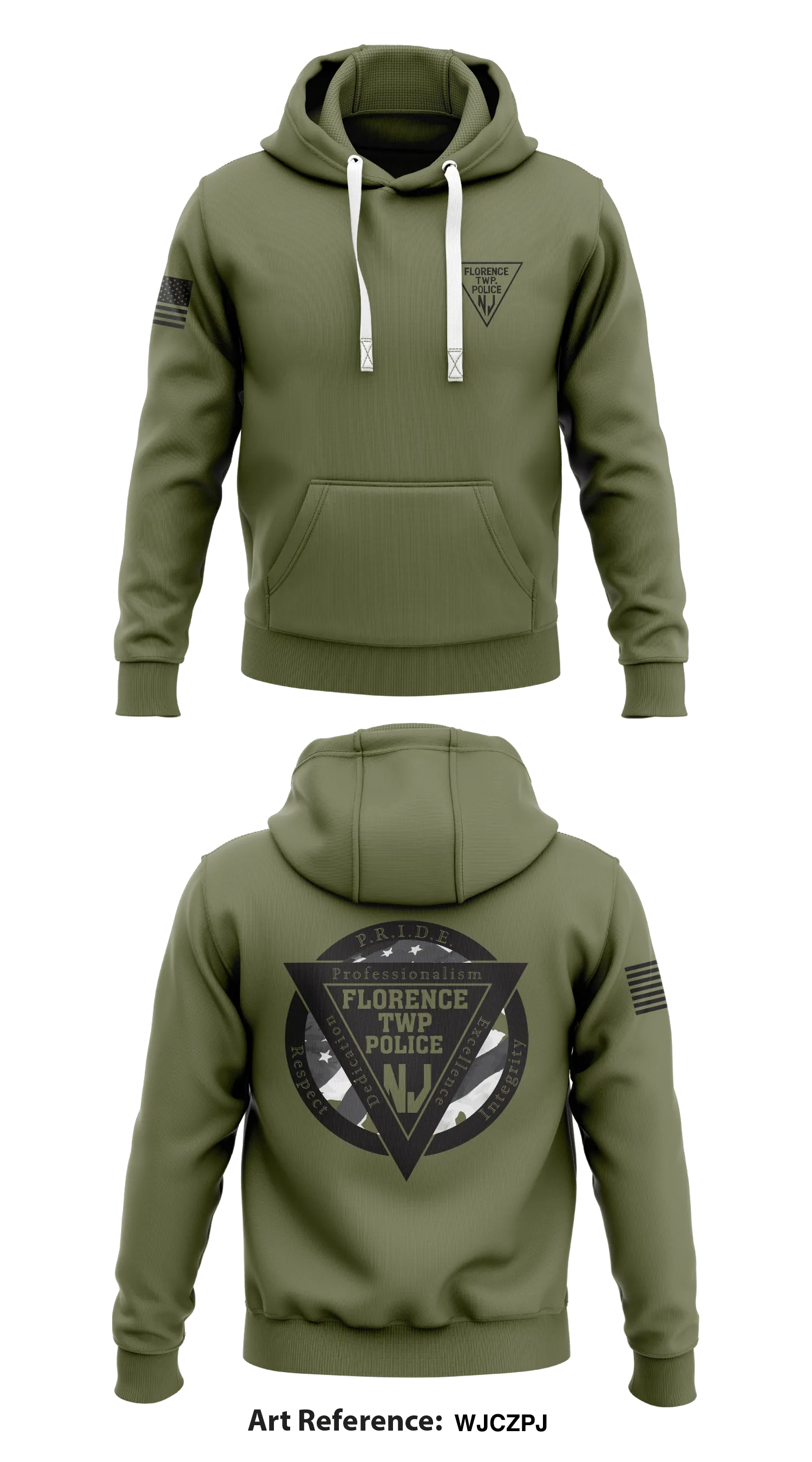 Florence Twp Police Dept Store 1  Core Men's Hooded Performance Sweatshirt - WjCZpj