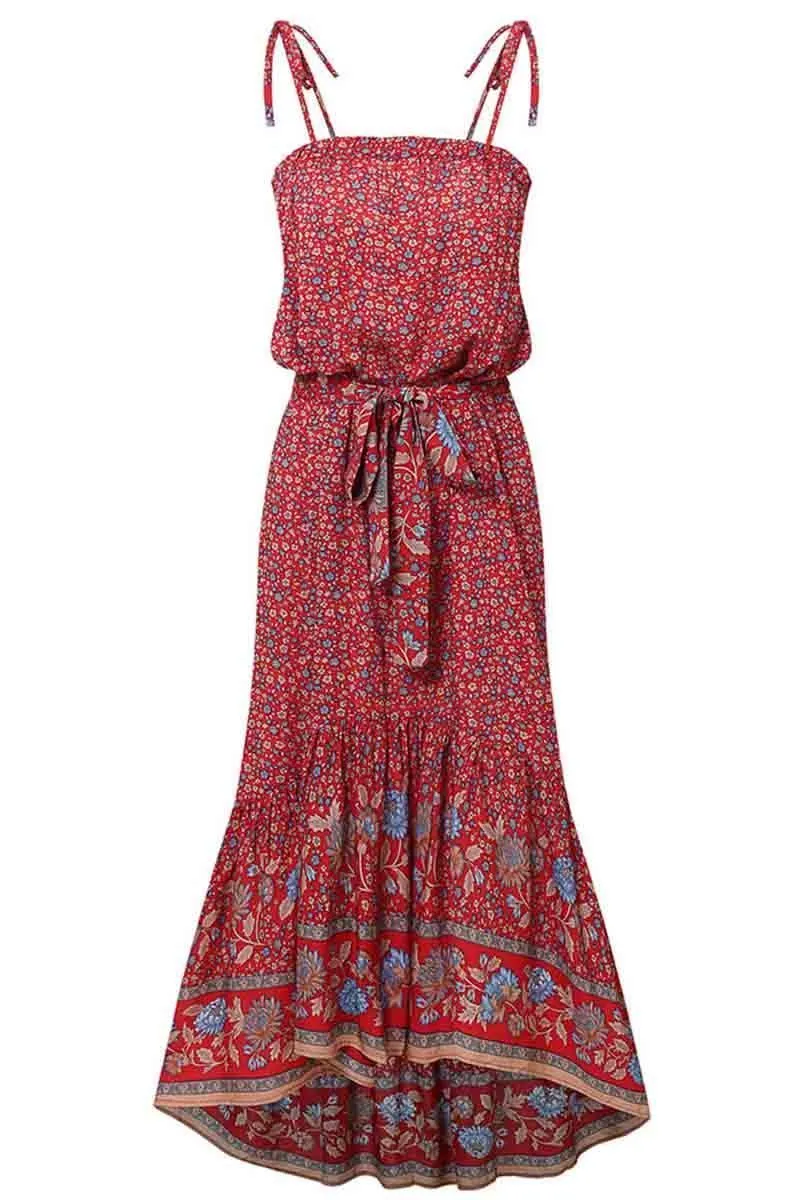 Flower Print Midi Dress( 3 colors)