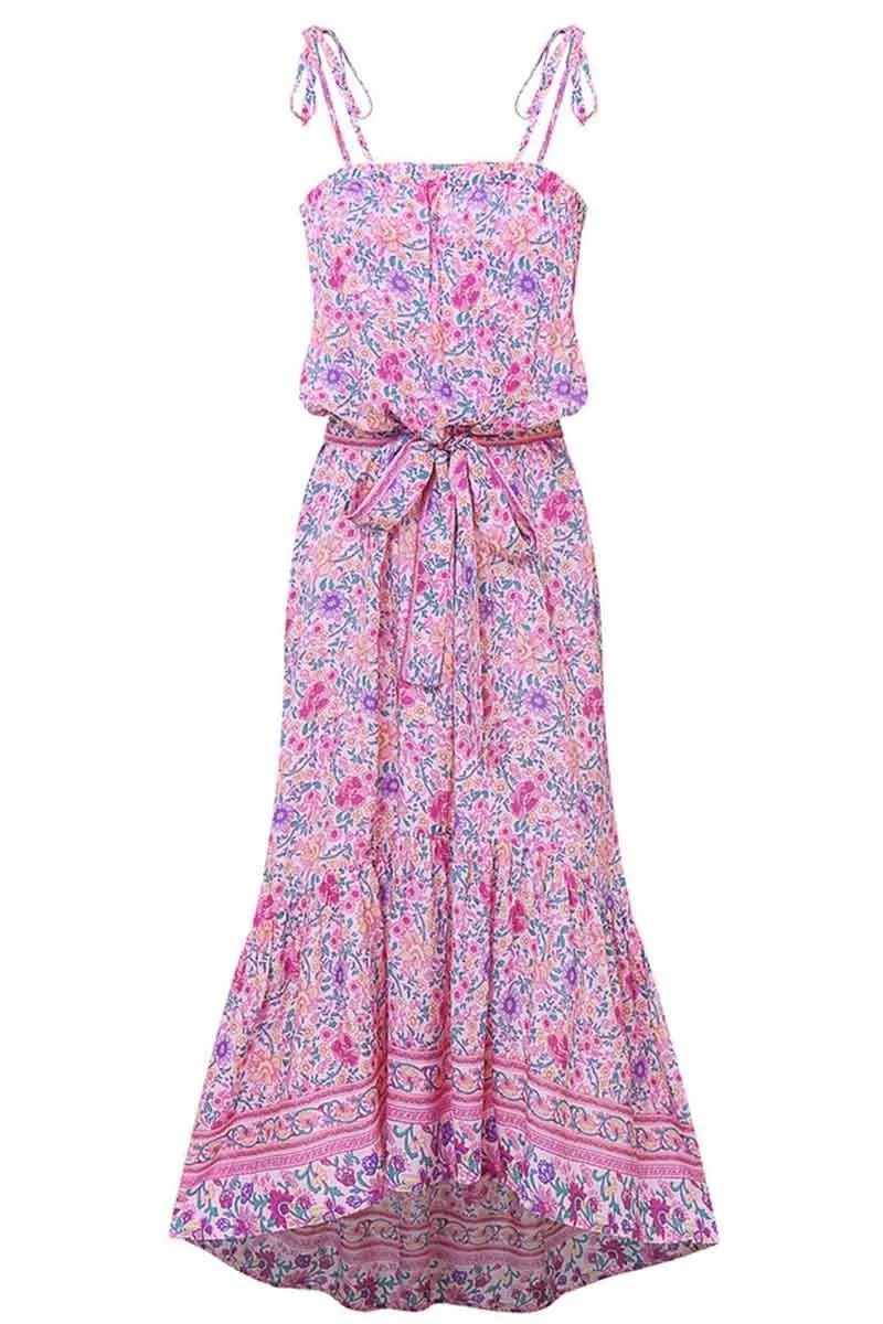 Flower Print Midi Dress( 3 colors)