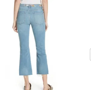 Free People Belt out high waist crop bootcut jeans