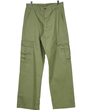 French Connection Green Twill Cargo Trousers UK 12