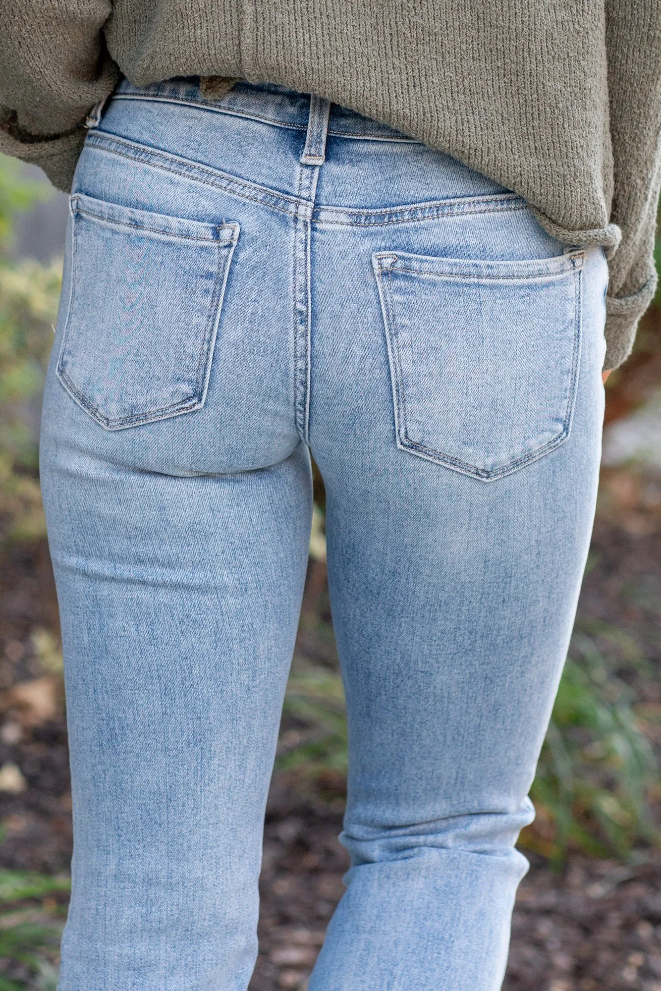 Futuristic Mid Rise Boot Cut