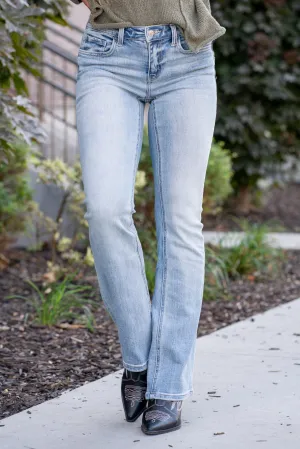 Futuristic Mid Rise Boot Cut
