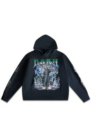 GENESIS RISING HOODIE - WASHED BLACK