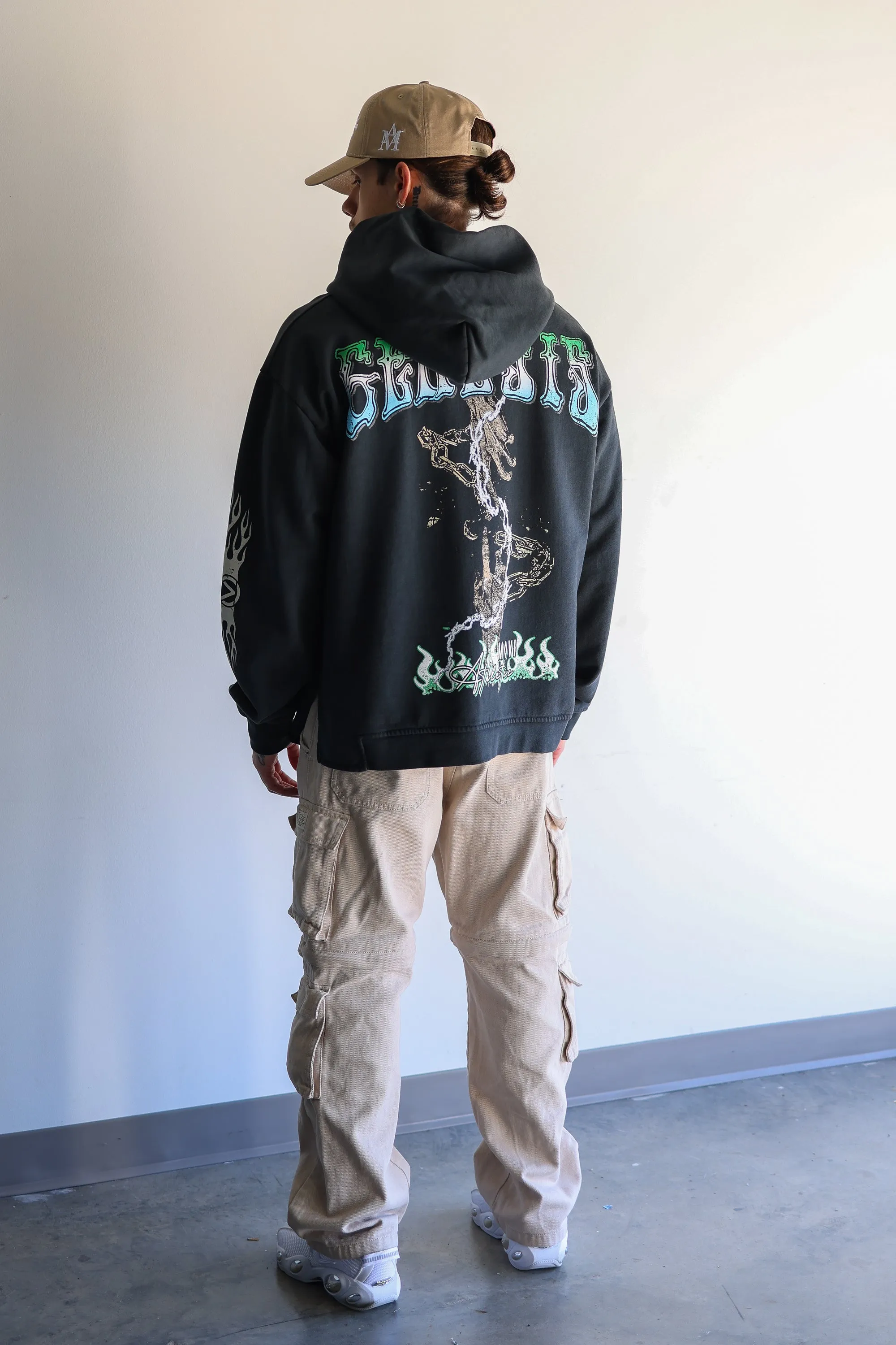 GENESIS RISING HOODIE - WASHED BLACK